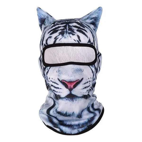 White tiger 3D balaclava