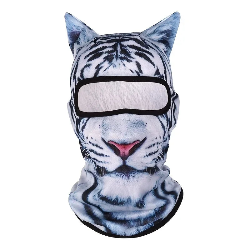 White tiger 3D balaclava