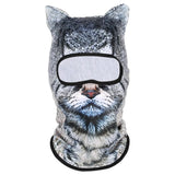 Gray tabby 3D balaclava